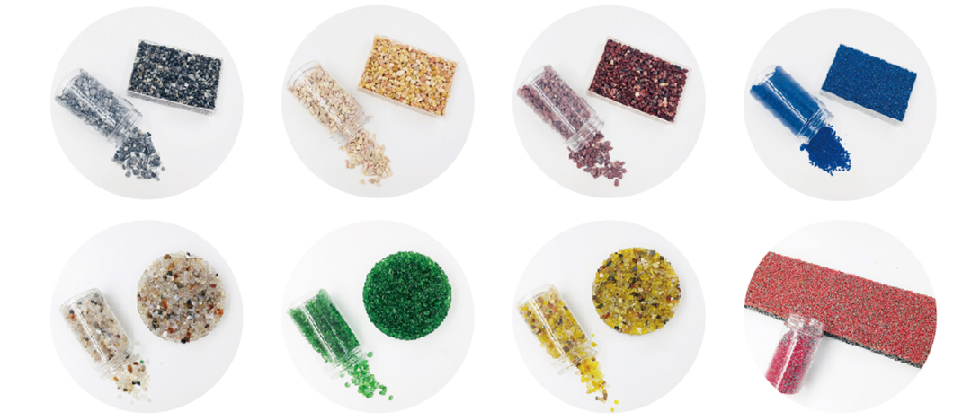 透水胶粘石使用的石子